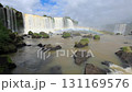 Powerful Iguazu Falls, one of the world's most impressive waterfalls. Brazil side. Brazilian wilderness landscape. 131169576