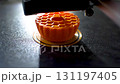 3d printer printing an object on the tray with pla filament, corn starch, non waterproof filament 131197405