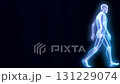 歩行する全身の人体模型 131229074