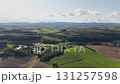 Aerial view of Biei, Hokkaido 131257598