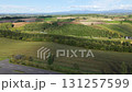 Aerial view of Biei, Hokkaido 131257599