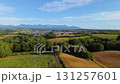 Aerial view of Biei, Hokkaido 131257601