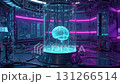 Human brain in a futuristic artificial intelligence laboratory. 131266514