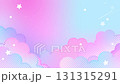 雲と星のラブリーPOPな背景アニメーション 131315291