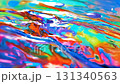 The thick paint mixing together 131340563