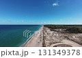 Drone flying on the shoreline of the Black Sea 131349378