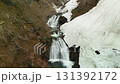 Aerial view of the snowy scenery of Yuhama Pass in early spring 131392172