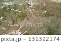 Aerial view of the snowy scenery of Yuhama Pass in early spring 131392174