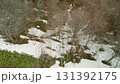Aerial view of the snowy scenery of Yuhama Pass in early spring 131392175