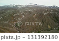 Aerial view of the snowy scenery of Yuhama Pass in early spring 131392180