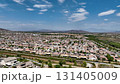 Aerial view of a sprawling neighborhood of family homes in Menifee, California, USA. 131405009
