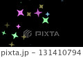 閃閃發光的彩色星星動畫 131410794