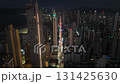 City Life at Night: Traffic and Skyscrapers in Balneario Camboriu 131425630