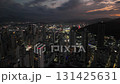 Urban Sprawl at Night: Aerial View of Balneario Camboriu 131425631