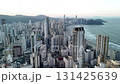 Aerial Pan of Balneario Camboriu's Famous Coastal Skyline 131425639