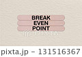 BEP symbol. Concept word break even point on beautiful wooden stick with loop animation 131516367