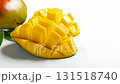 Delicious looking mangoes with space on the right 131518740