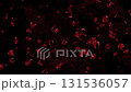 令人毛骨悚然的動畫，許多紅色泡泡破裂和爆裂 131536057