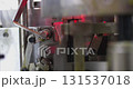 Technological background with automatic production machine. 131537018