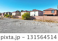 Aerial of Las Vegas Suburb with Mt Charleston Backdrop 131564514