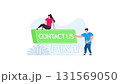 Contact us customer support animated illustration 131569050