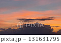 Pan shot evening colorful sky with cloud 131631795