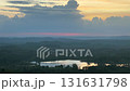 handheld shot nature landscape with cloudy sky sunset time 131631798