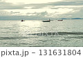 Seascape with small boat at morning time 131631804