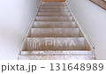 Captured in the midst of a home remodeling project, this staircase is prepared for new flooring, symbolizing a transition and the promise of renewal. 131648989