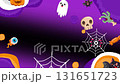 Animated Halloween background with spooky elements for festive designs 131651723