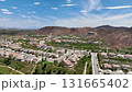 Aerial view of a sprawling neighborhood of family homes in Menifee, California, USA. 131665402