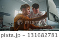 Young Man Seeks Advice on Programming During University Lesson 131682781