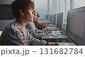 Group of Classmates In Bright Lab Learning Game Development and Modern Software Skills 131682784