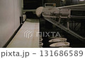 Making a loaf of bread in the bakery 131686589