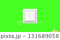 4K flat animation of a light switch being turned on and off on a green chroma key background. 131689058
