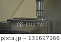 The CNC milling machine finish cut the mold parts by solid ball nose end mill tool. The high precision mold manufacturing process by machining center. 131697966