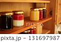 Place the jam jar 131697987