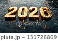 Golden sparkles New Year 2026 animation 131726869