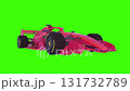 3D Render of Red Racing Car Isolated on Green Screen Background 131732789