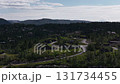 Aerial view of a traditional norwegian village with turf roofs 131734455