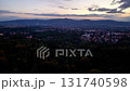 A breathtaking twilight scene beautifully showcasing the harmonious blend of both urban and natural landscapes 131740598