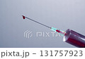 Blood Drops Come From A Syringe 131757923