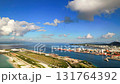 Aerial view of Ishigaki city and the emerald green sea Aerial view of Ishigaki city and the emerald green sea 131764392