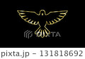 bird icon gold unlimited gold bird icon logo symbol luxury flashing sparkling 4k looping 131818692