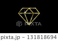 diamond icon gold unlimited gold diamond icon logo symbol luxury flashing sparkling 4k looping 131818694