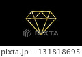 diamond icon gold unlimited gold diamond icon logo symbol luxury flashing sparkling 4k looping 131818695