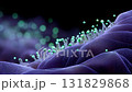 Microscopic purple cell growth and vitality 131829868