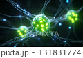 Neuron cells' technological connections shine 131831774