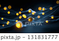 Golden energy particle network interconnection 131831777