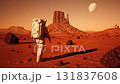 太空人在火星表面行走 太空人在火星表面行走 131837608